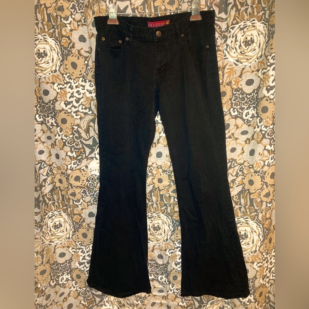 SO stretch black jeans